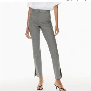 NWT Babaton Mini Houndstooth Numero Mid Rise Pants
